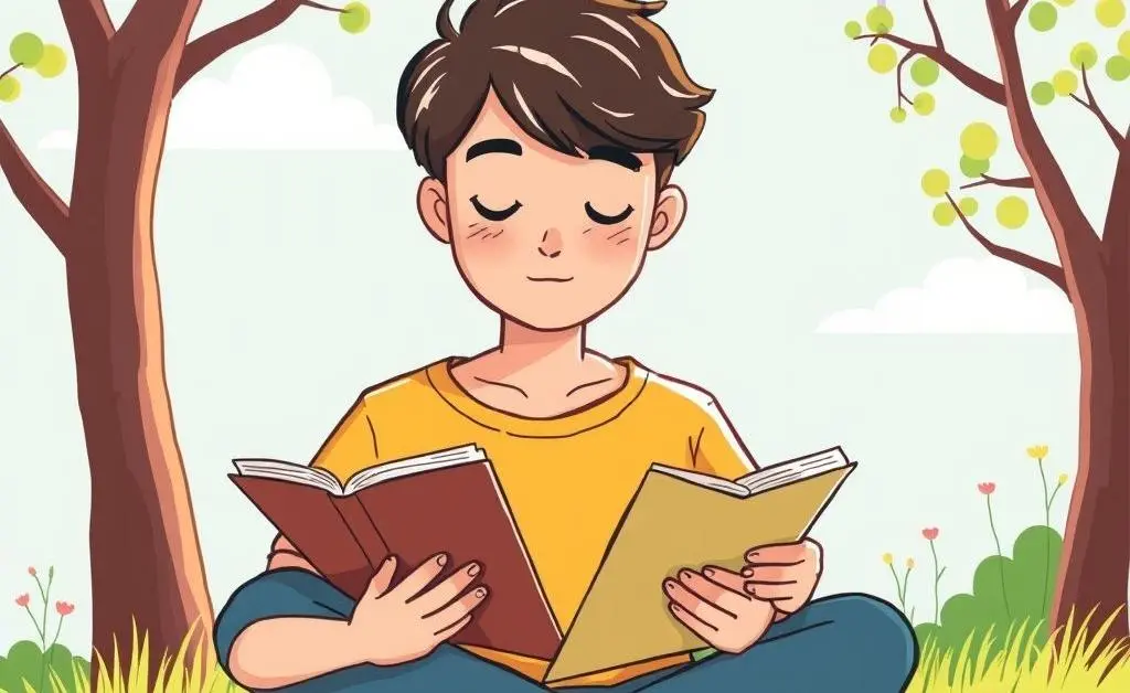 Person jotting down thoughts in a journal by a sunny window