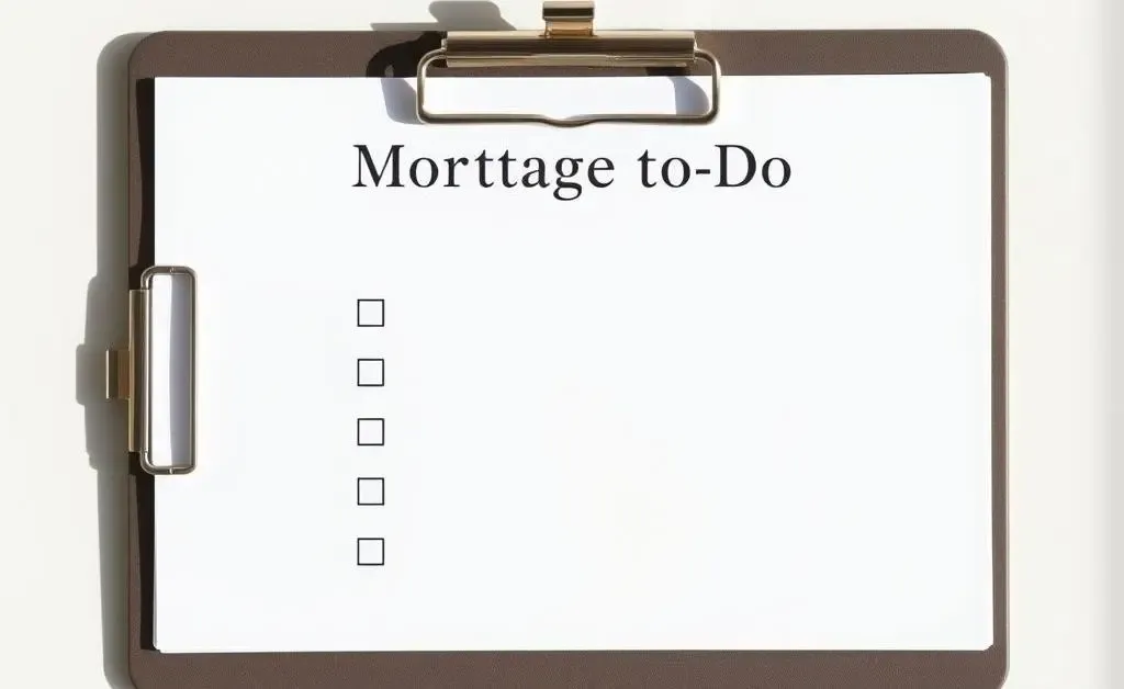 A clean mortgage checklist to guide your process