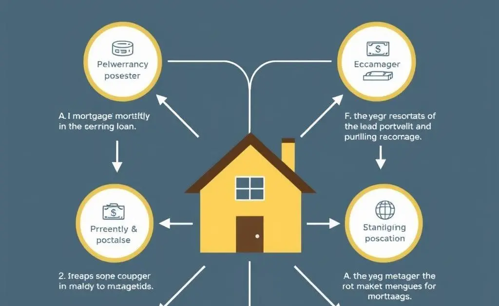 A simple timeline infographic showing steps in the mortgage closing process