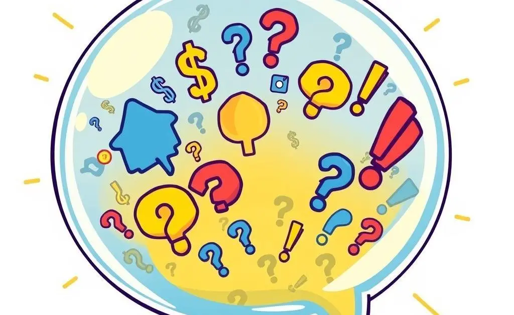 Bubble with typical mortgage questions