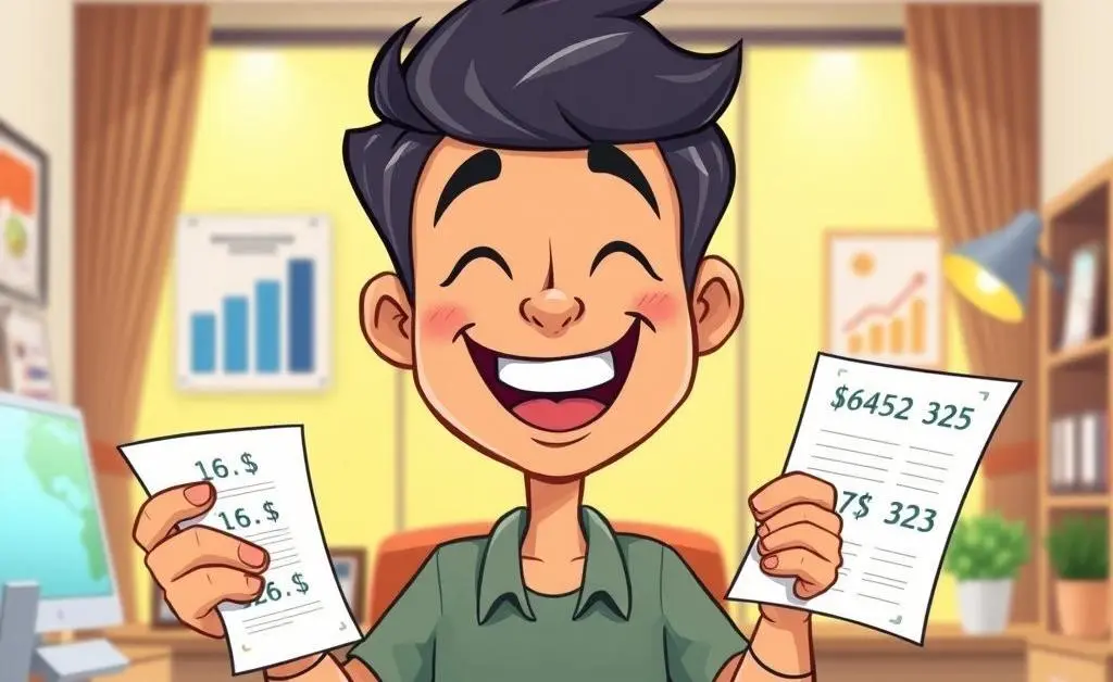 Person adjusting mortgage figures on paperwork