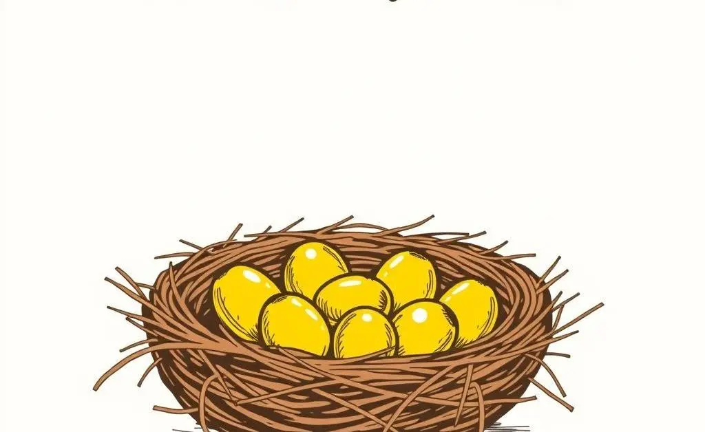 Stylized image of a comfortable financial nest egg