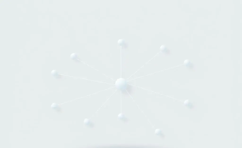 Web of professional networking connections