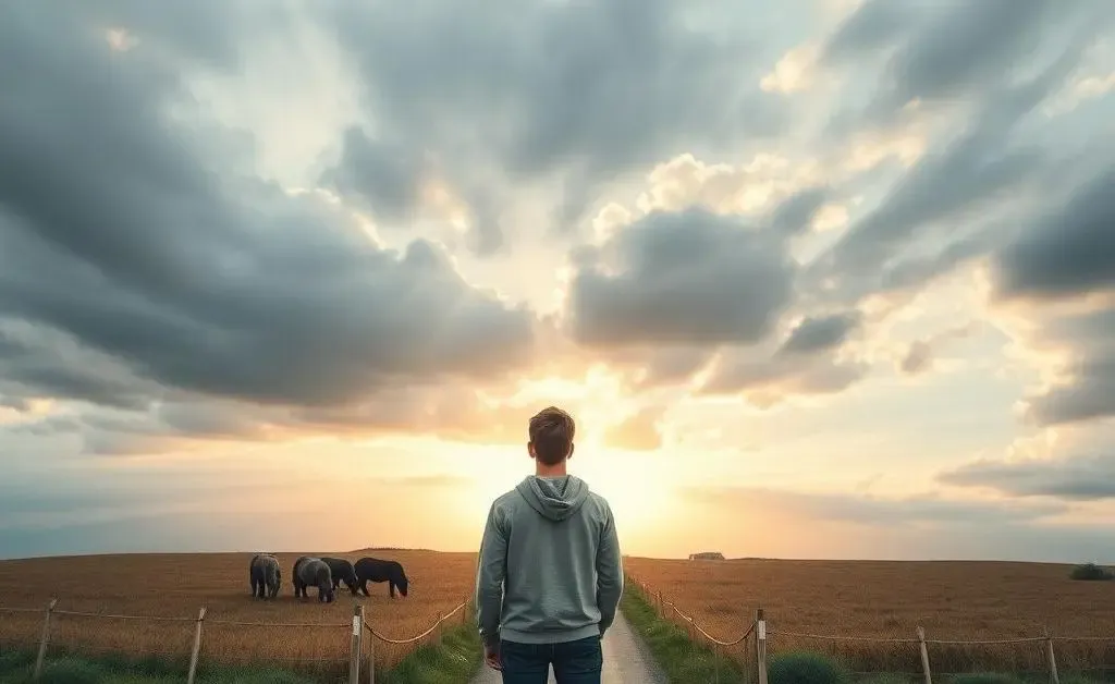A person standing at a crossroads ready to embark on a new journey.
