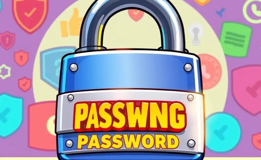 A padlock representing strong passwords