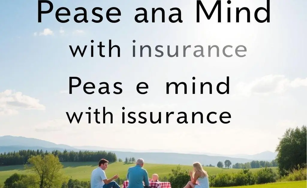 Family enjoying a picnic under a sunny sky symbolizing peace of mind with insurance.