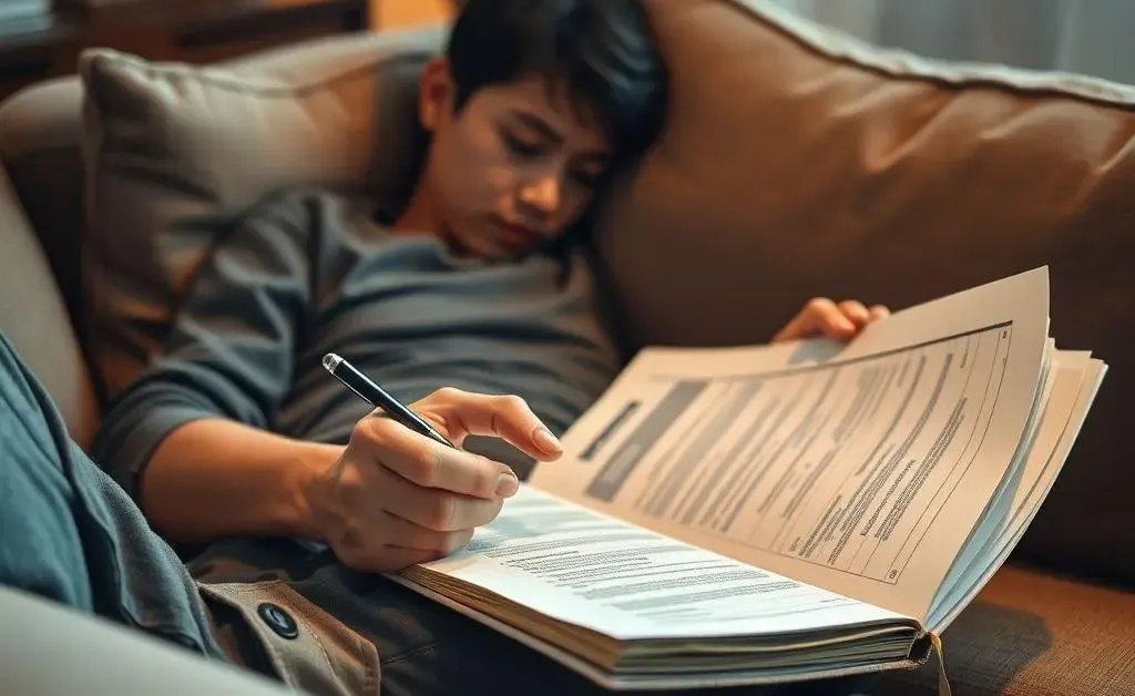 Individual reading health insurance policy details