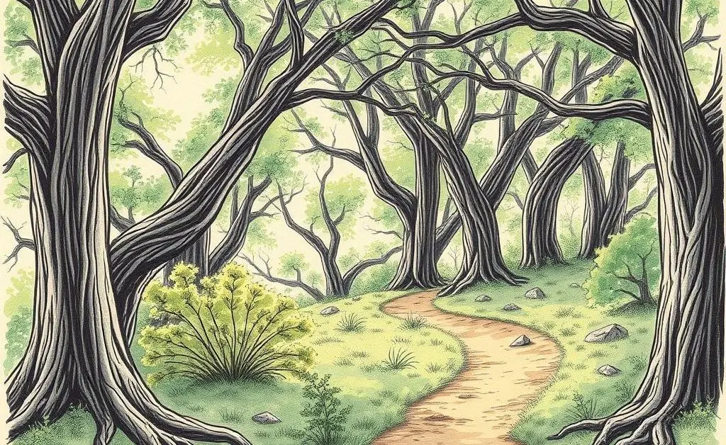A path in the forest symbolizing a personal investment journey