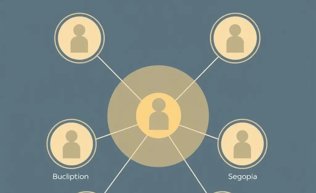 A graphic illustrating personal space with circles representing social distance.