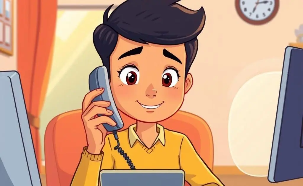 Person on the phone with an insurance agent