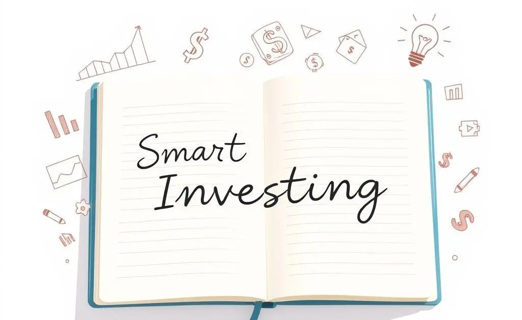 Planner with Smart Investing notes and doodles