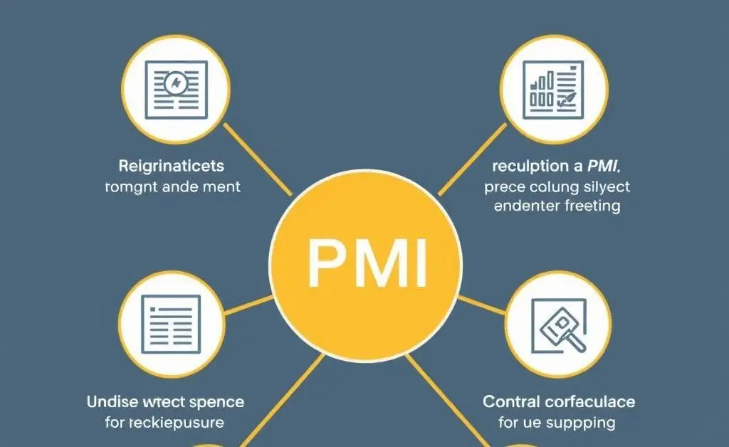 An infographic explaining PMI with simple icons and text