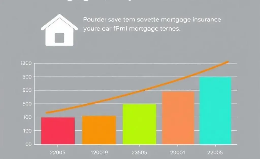 A clean chart illustrating savings from waiving PMI over a mortgage term