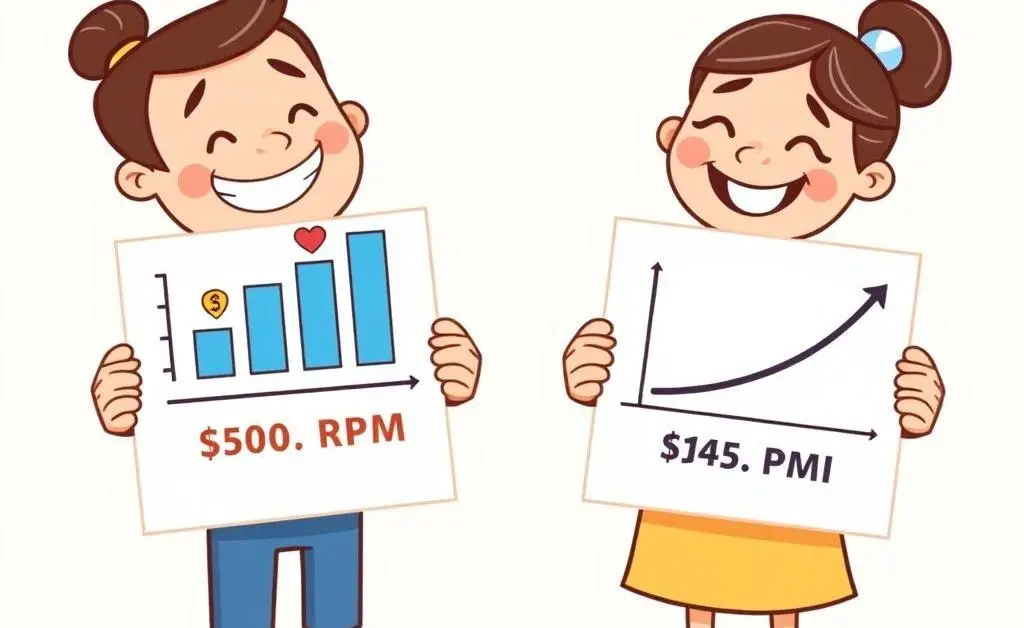 Comparison of monthly payments with and without PMI