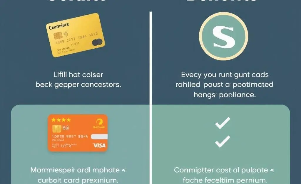 Comparison chart of premium credit card benefits