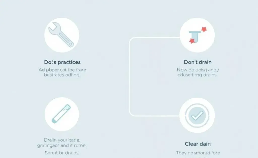 Chart showing tips to prevent drain clogs