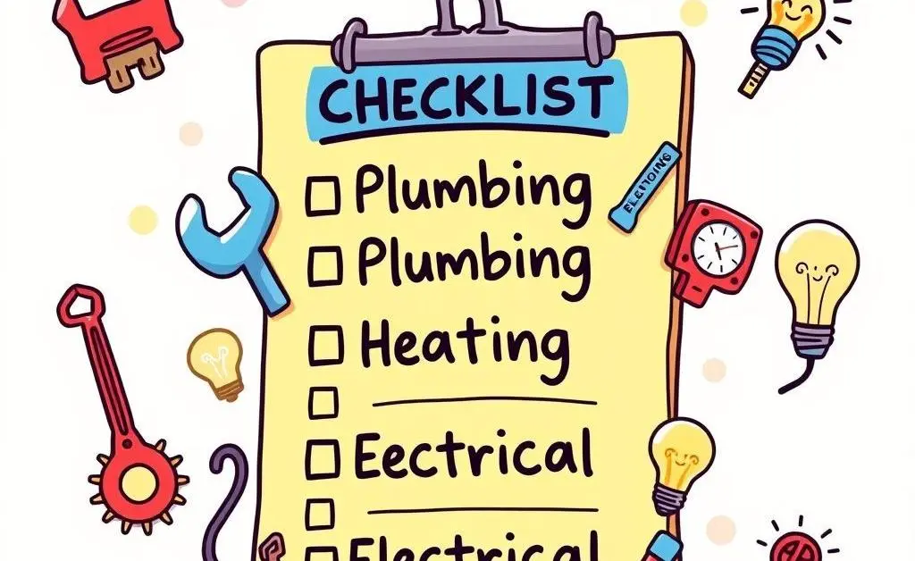 Property inspection checklist focusing on important points