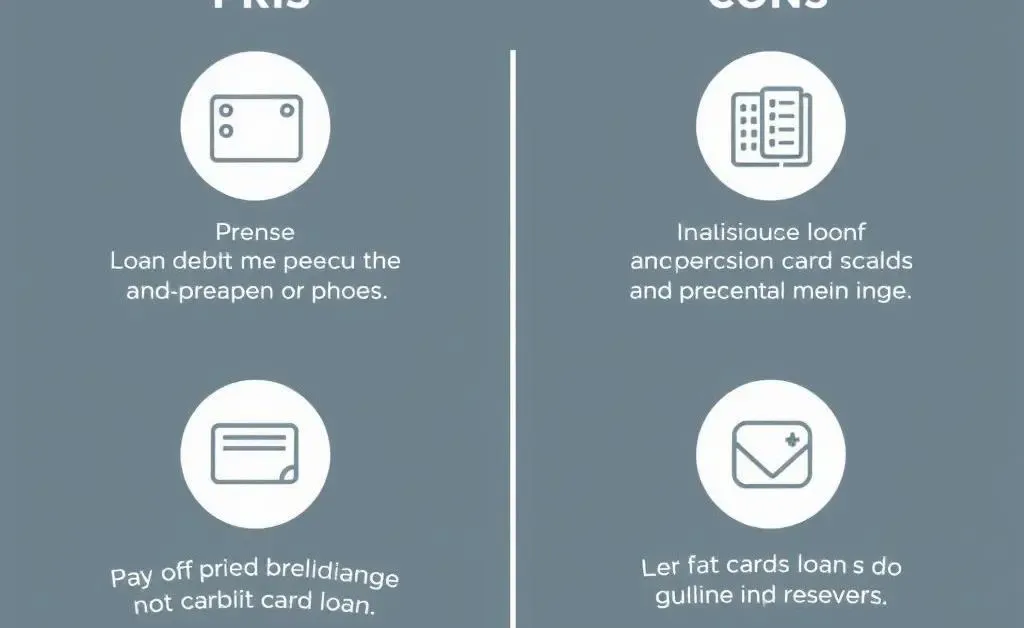 Visual chart of pros and cons