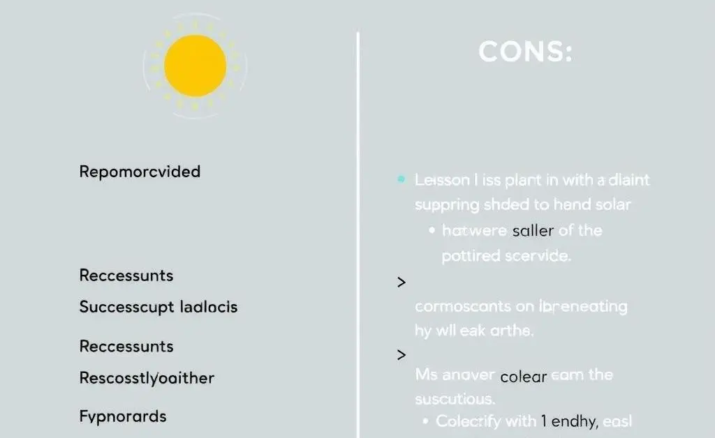 Pros and Cons of Solar Leasing Table