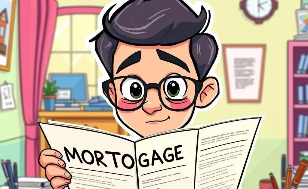 A person reading a mortgage FAQ