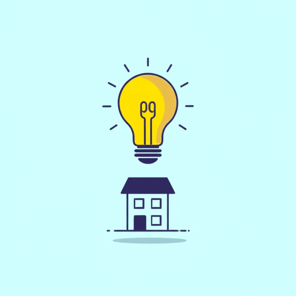 Lightbulb and building - real estate insights