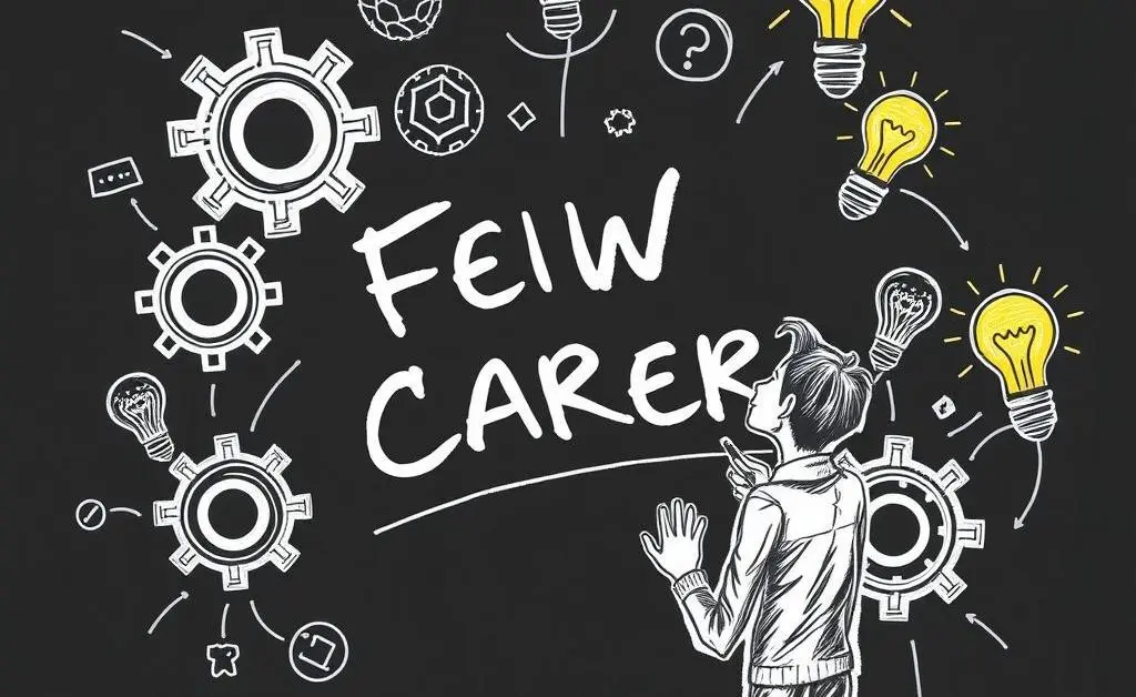 Person crafting a new career path