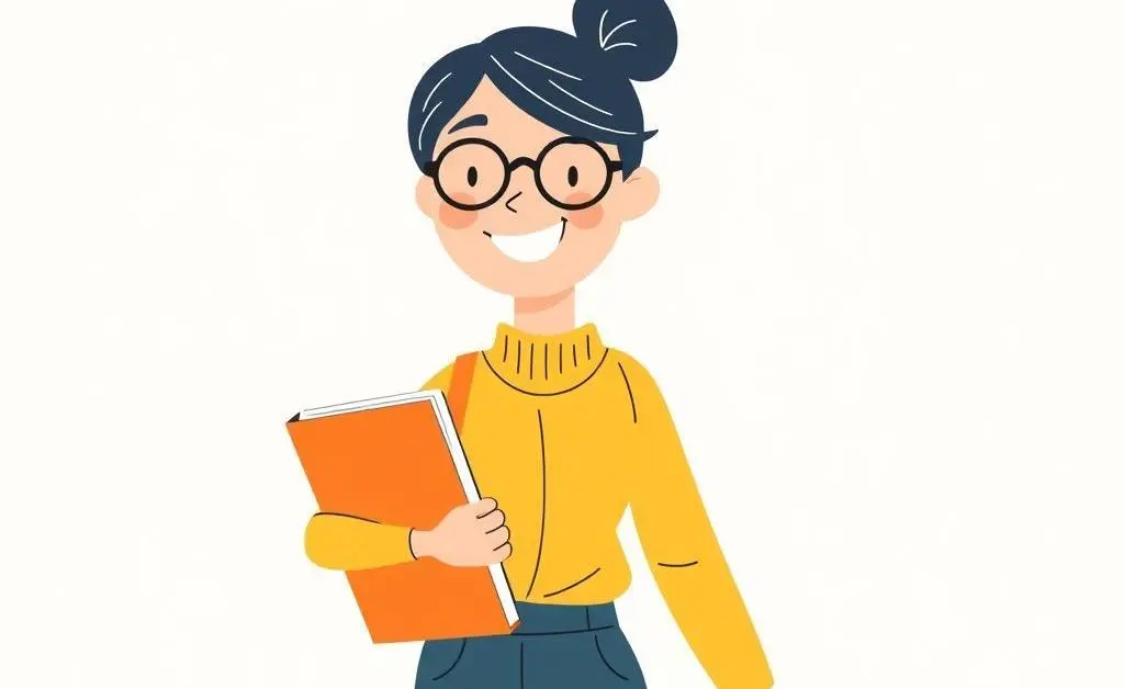 Illustration of a person re-entering the workforce confidently.