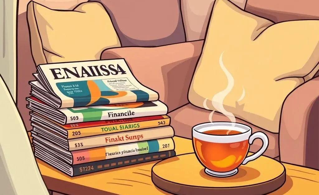 A relaxing corner for reading about investment tips.
