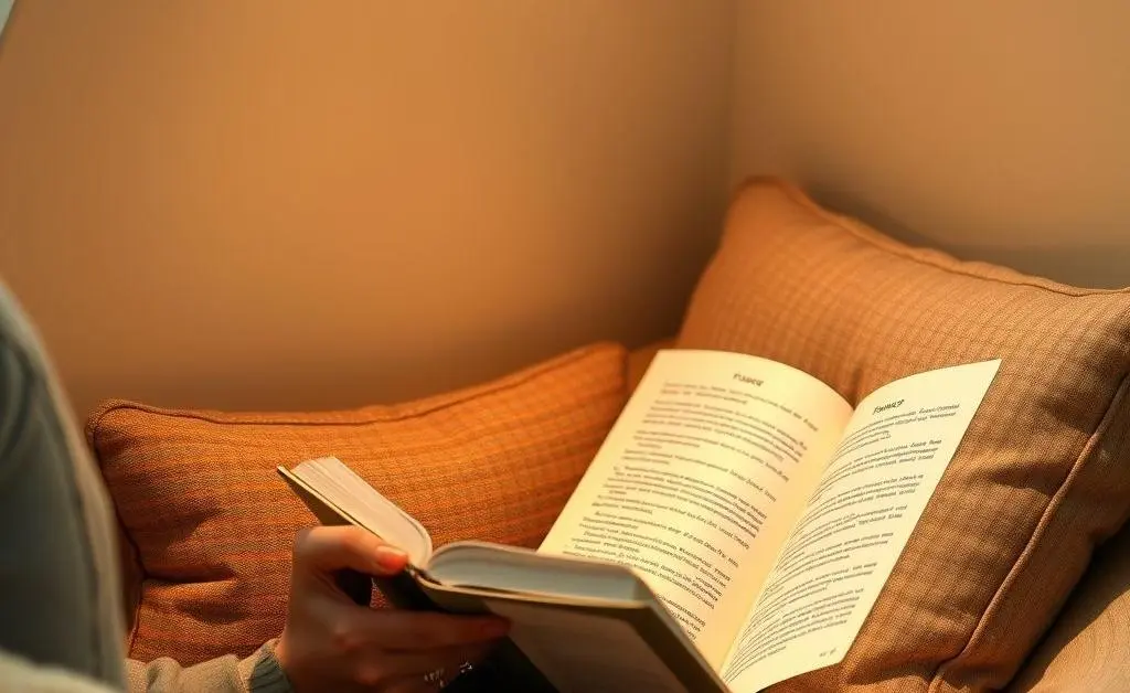 Relaxed reading nook for understanding finances better