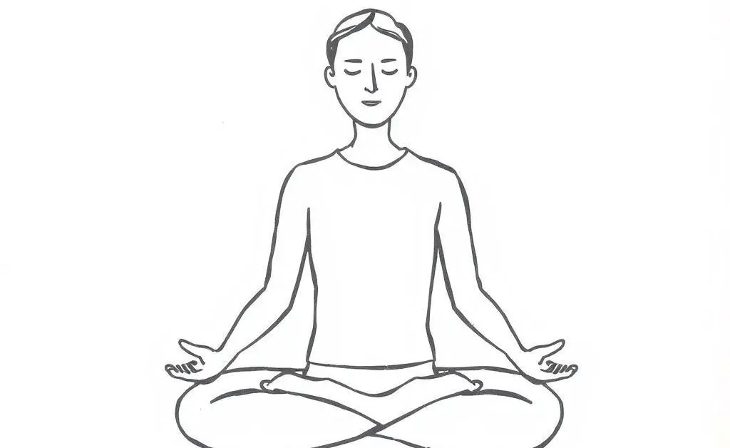A person meditating, symbolizing calmness in investing.