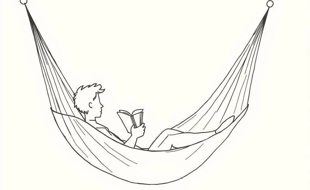 Person reading in a hammock, representing a relaxed retirement.