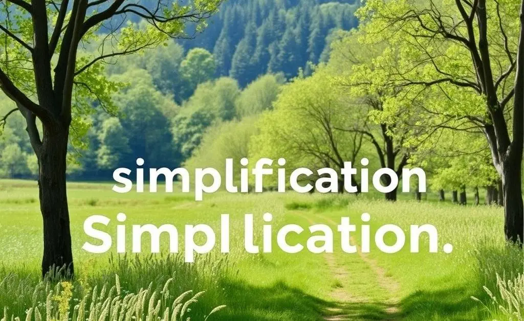 A relaxing walk in nature, illustrating the peace and calmness of simplification.