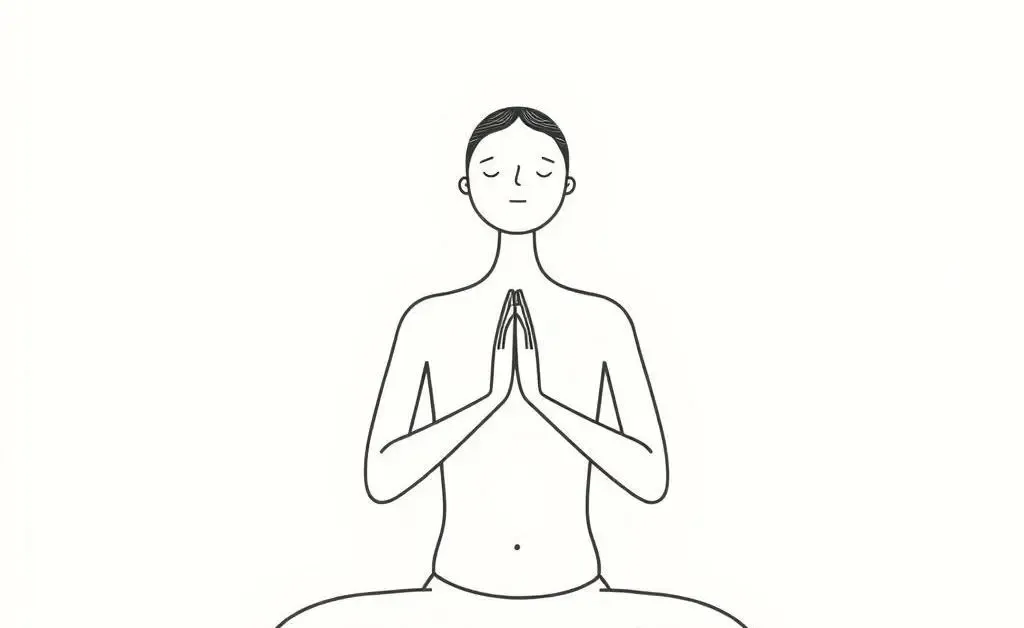Person practicing breathing exercises