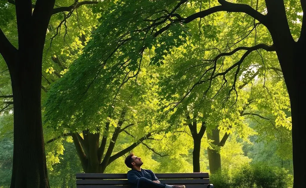 Relaxation in nature with a book