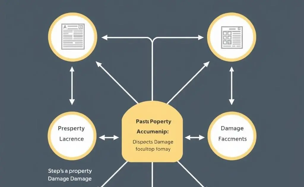 Flowchart explaining property damage release procedures
