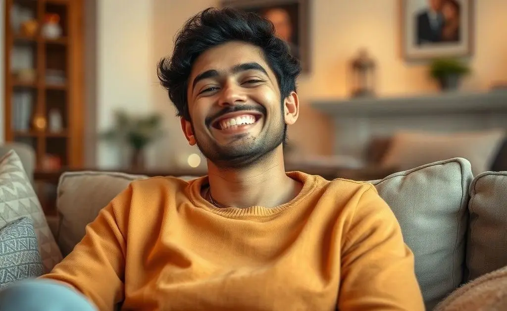 Person relaxing at home after figuring out jury duty compensation