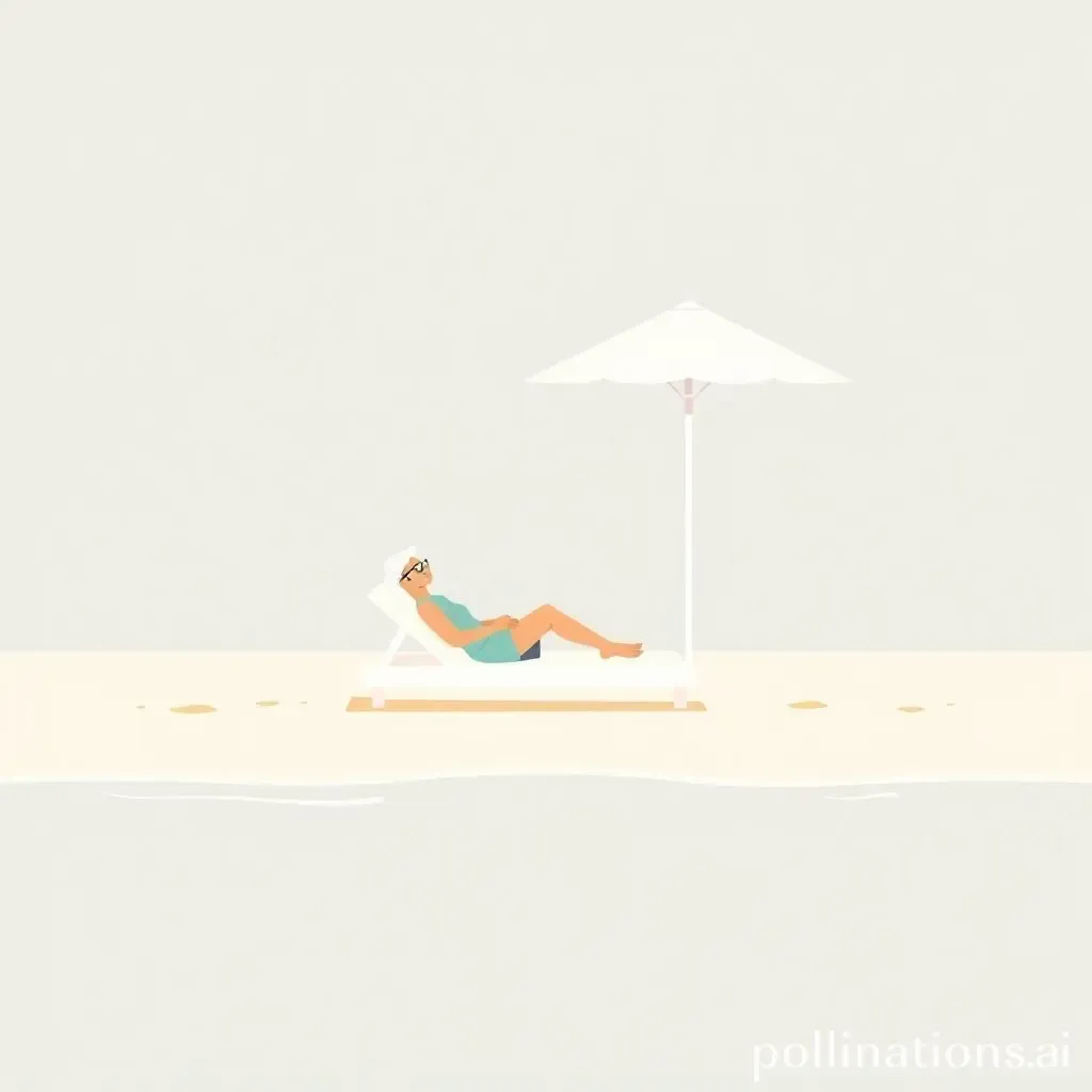 Person relaxing on a beach, symbolizing retirement