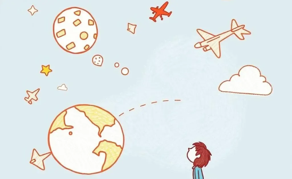 A person dreaming about traveling using credit card rewards