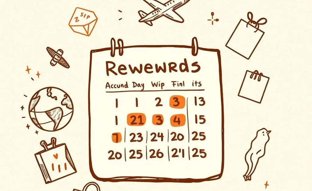 Calendar planning for maximizing credit card rewards