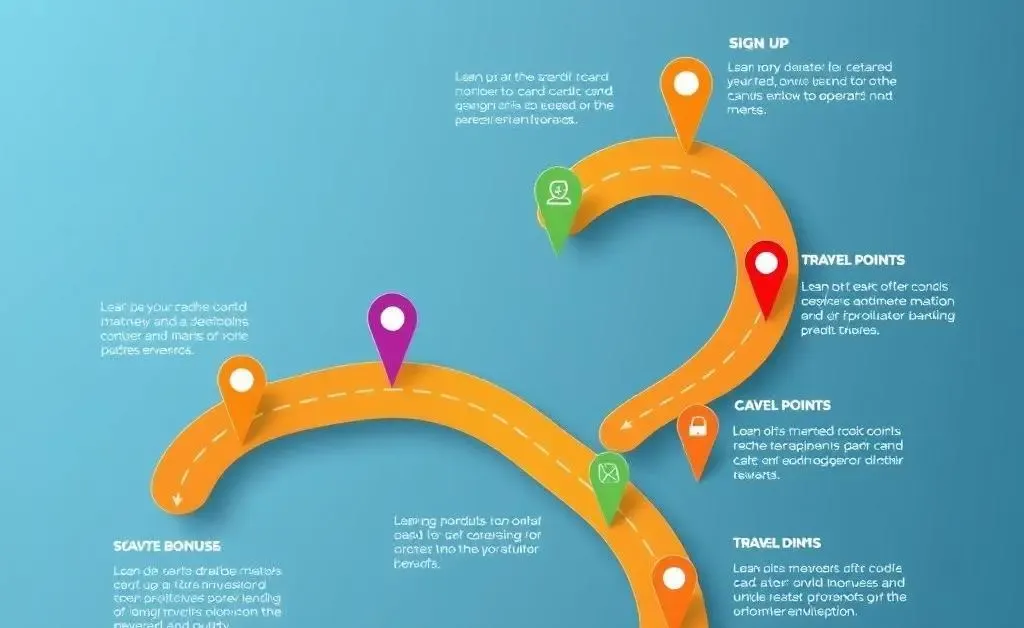 Roadmap with credit card rewards goals