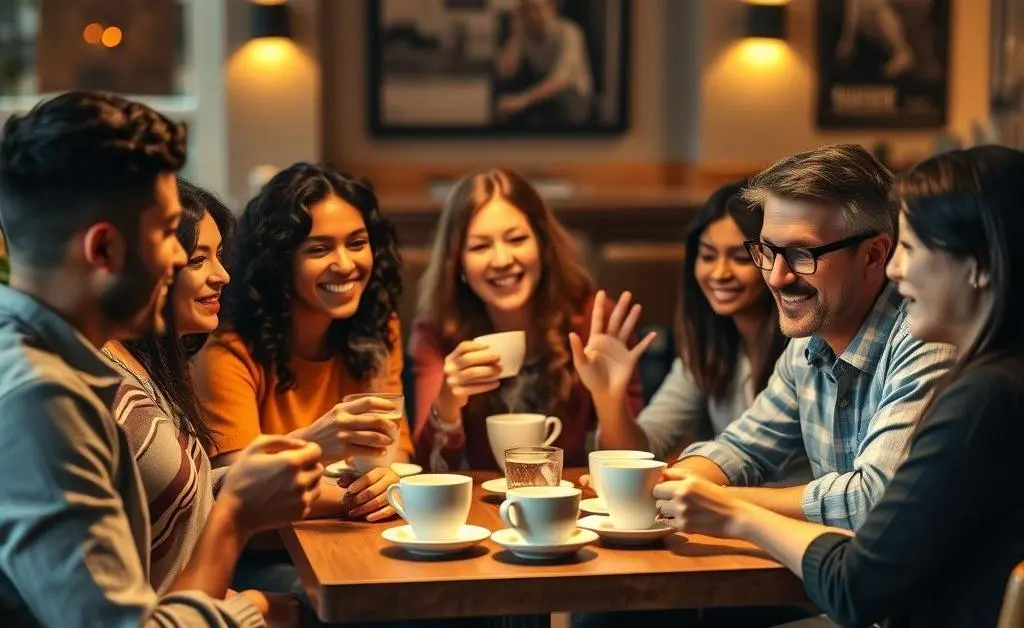Group planning financials over coffee