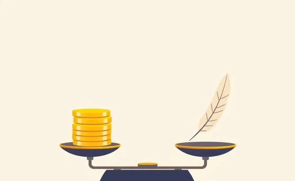 Illustration symbolizing balance between risk and reward