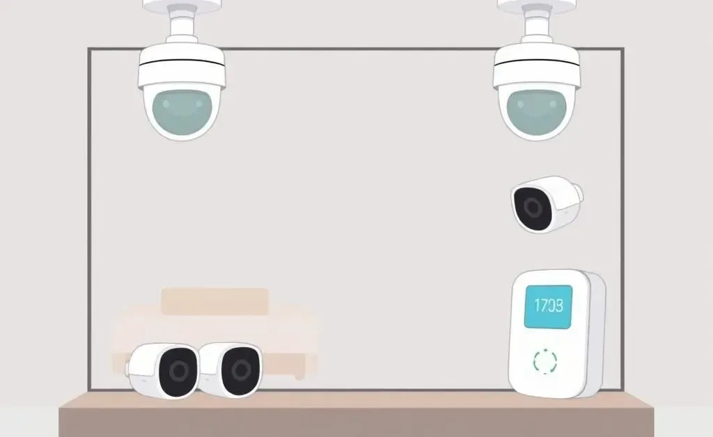 Modern home security system setup