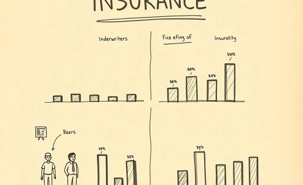 A chart comparing salaries of different insurance roles.