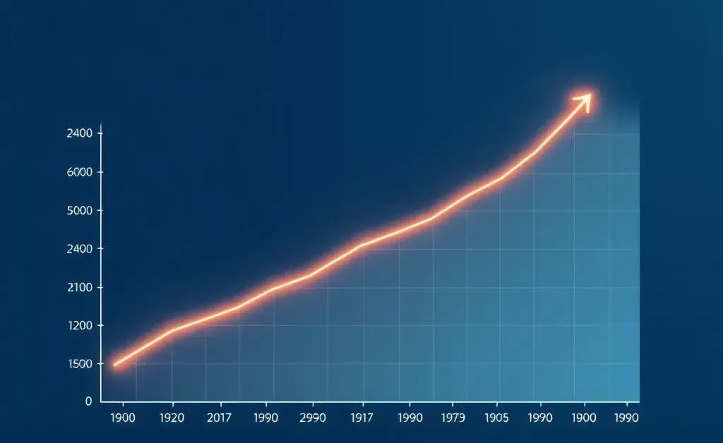 Graph showing savings growth