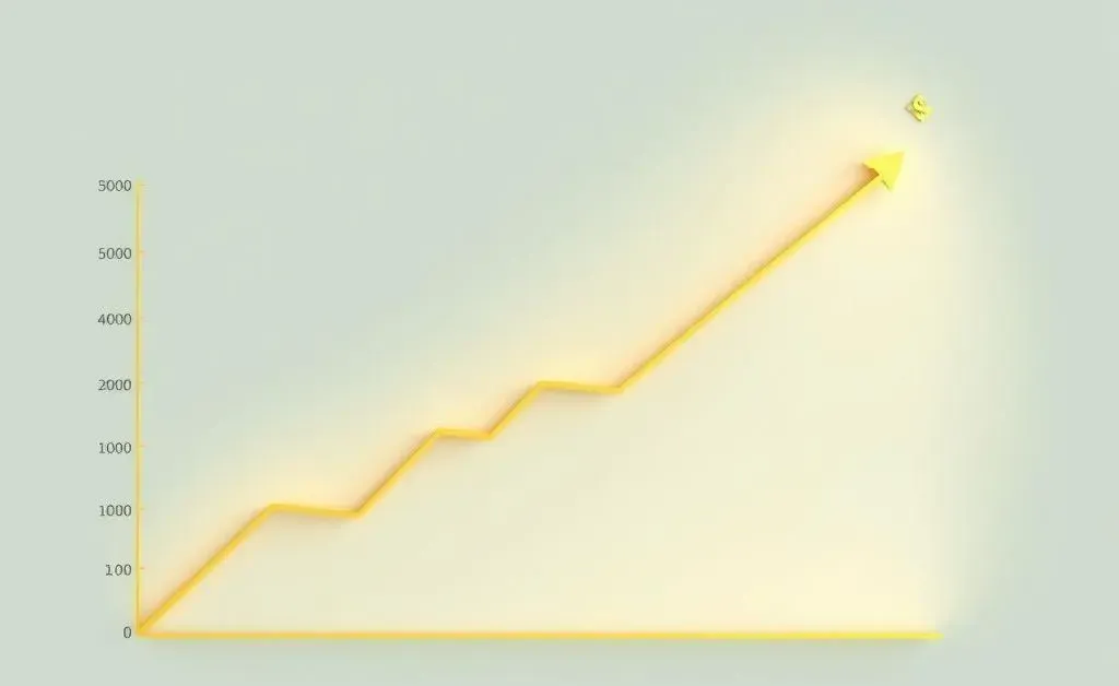A graph showing financial growth, symbolizing smart use of home equity.