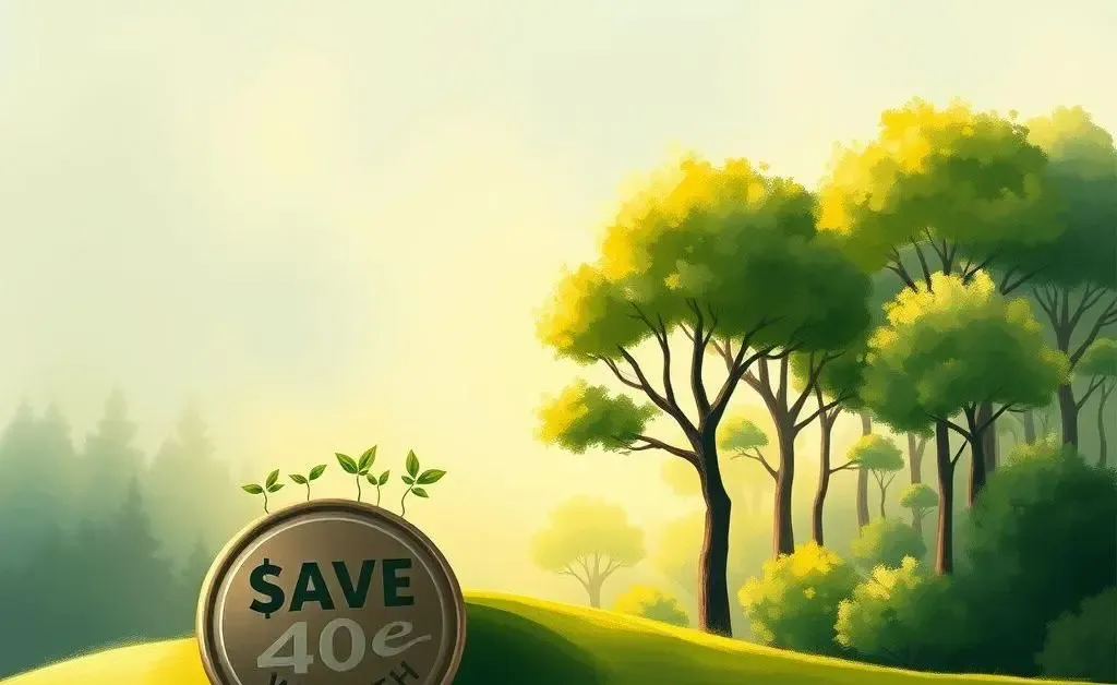 An abstract representation of a savings journey over time.