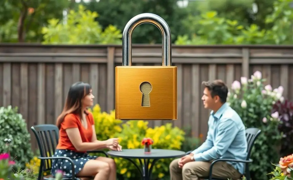Secure communication between two individuals