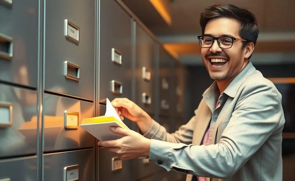 Organizing secure financial documents