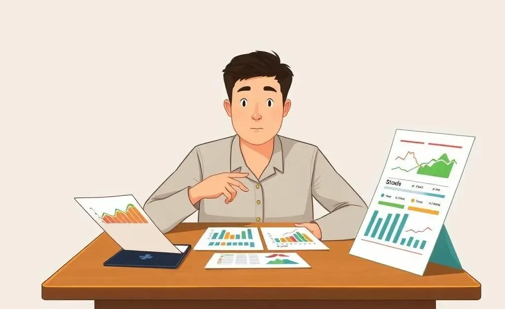 Person choosing safe investments